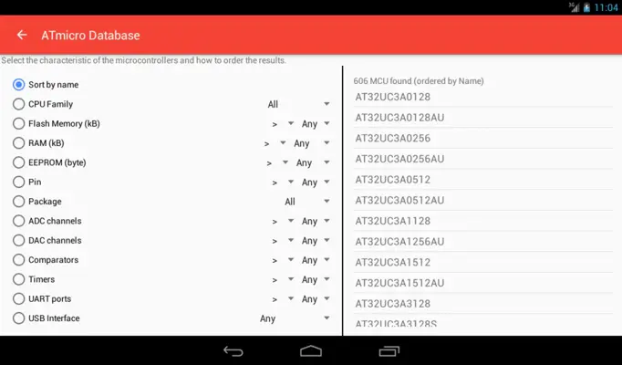 ATmicro Database android App screenshot 0