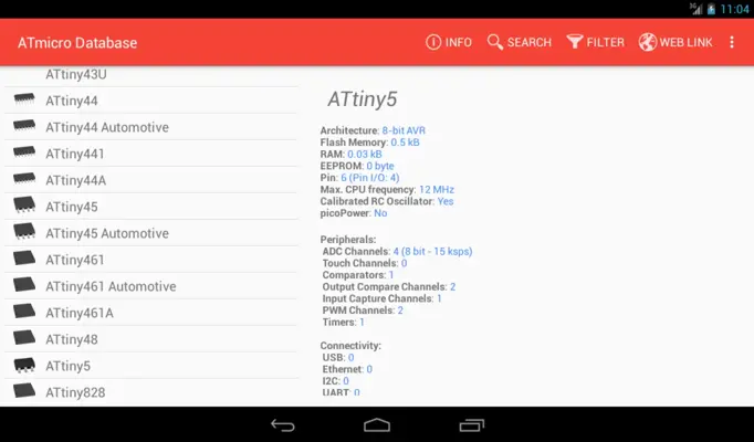 ATmicro Database android App screenshot 1